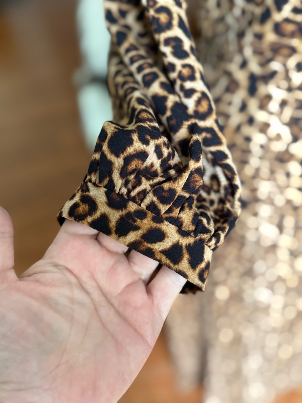 Leopard 🐆 Heart Of Haute Leopard Print Wrap Maxi Dress - Picture 8 of 16